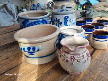 Vintage aardewerk collectie beschikbaar voor biedingen