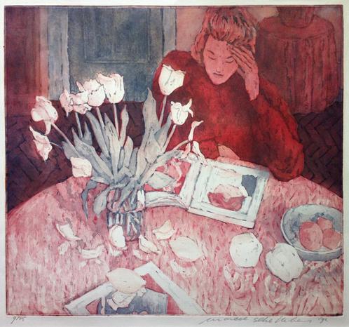 Marcel Schellekens - Interieur, Antiek en Kunst, Kunst | Etsen en Gravures, Ophalen of Verzenden