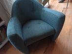 Leolux Design fauteuil, type Carabita. Kleur: zeegroen., Ophalen, Gebruikt, 75 tot 100 cm, 50 tot 75 cm