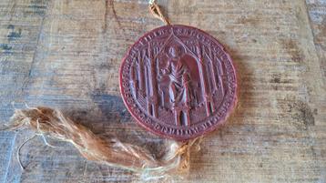 Oude wassen zegel afb. Stadswapen Koln 1266 beschikbaar voor biedingen