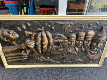 Uniek Wandreliëf - Gesigneerd O’Chris 1990 beschikbaar voor biedingen