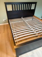 IKEA Hemnes 2-persoonsbed 180 breed, Ophalen, Gebruikt, Zwart, Tweepersoons