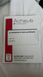Brain and behaviour achieve, Ophalen of Verzenden, Nieuw, Cognitieve psychologie, Kolb, whishaw
