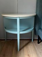 Vintage halfrond tafeltje, Gebruikt, Ophalen of Verzenden, 65 cm of meer, 70 cm of meer