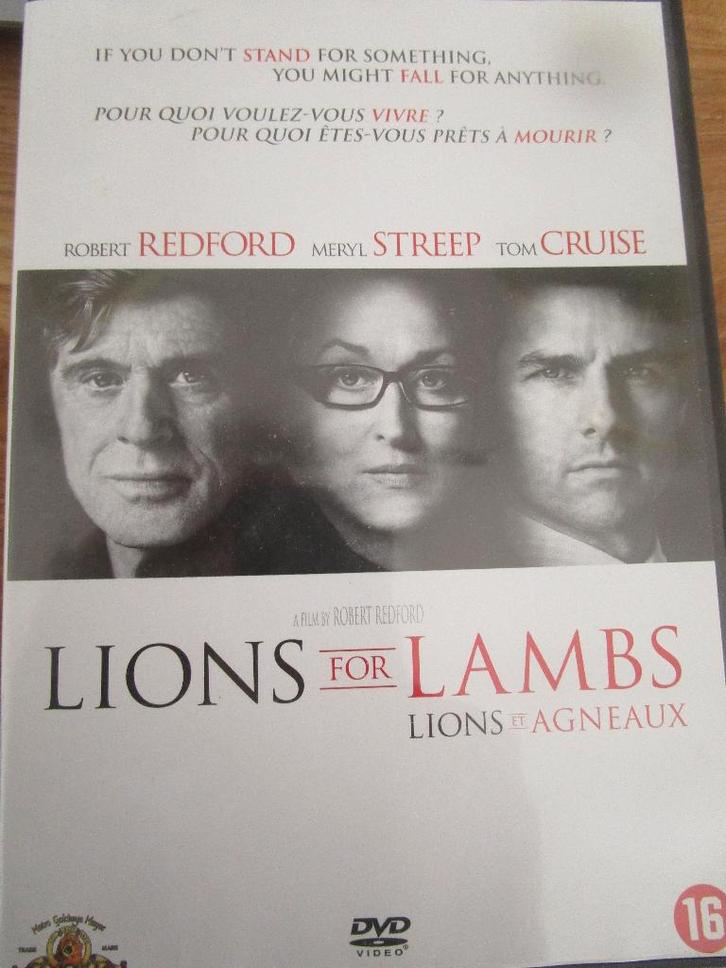 dvd Lions for lambs, Cd's en Dvd's, Dvd's | Drama, Zo goed als nieuw, Drama, Vanaf 16 jaar, Ophalen of Verzenden
