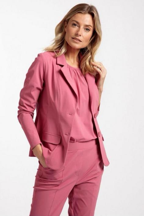 Studio Anneloes pak in maat L bonded travelstof zgan. rose, Kleding | Dames, Jasjes, Kostuums en Pakken, Zo goed als nieuw, Kostuum of Pak