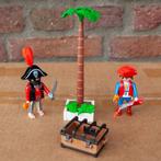 Playmobil 2 piraten met schatkaart, Ophalen of Verzenden, Zo goed als nieuw, Los playmobil