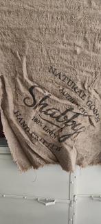 Groot linnen doek van shabby, Huis en Inrichting, Woonaccessoires | Plaids en Woondekens, Ophalen of Verzenden, Zo goed als nieuw