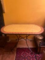 Marokaanse zeiliges eettafel, Huis en Inrichting, Tafels | Eettafels, Ophalen, Gebruikt, 100 tot 150 cm, 50 tot 100 cm