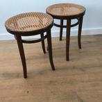 2 kruk stoel thonet rotan rumania romania 11, Huis en Inrichting, Ophalen