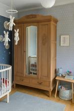 Massief eiken kleding linnen kind leg baby kast vintage art, Huis en Inrichting, Kasten | Kledingkasten, Ophalen, 100 tot 150 cm
