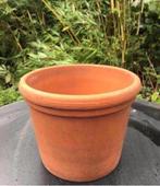 Oud Hollandse kwaliteit terracotta bloempotten diverse maten, Tuin en Terras, Bloempotten, Rond, Zo goed als nieuw, Terracotta
