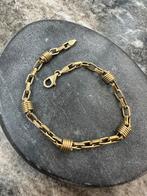 Prachtige 14k gouden Monte carlo armband, Sieraden, Tassen en Uiterlijk, Armbanden, Ophalen of Verzenden, Zo goed als nieuw, Goud