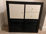 Ikea Kallax kast zwart met wit, Ophalen, Zo goed als nieuw