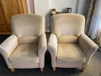 2 beige fauteuils, Huis en Inrichting, Ophalen, Gebruikt, 75 tot 100 cm, Stof