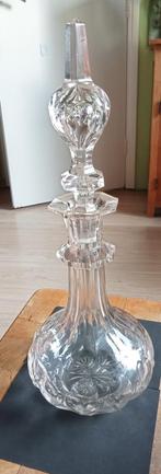 mooie Karaf   kristal  met mooie grote stop, Antiek en Kunst, Antiek | Glas en Kristal, Ophalen of Verzenden