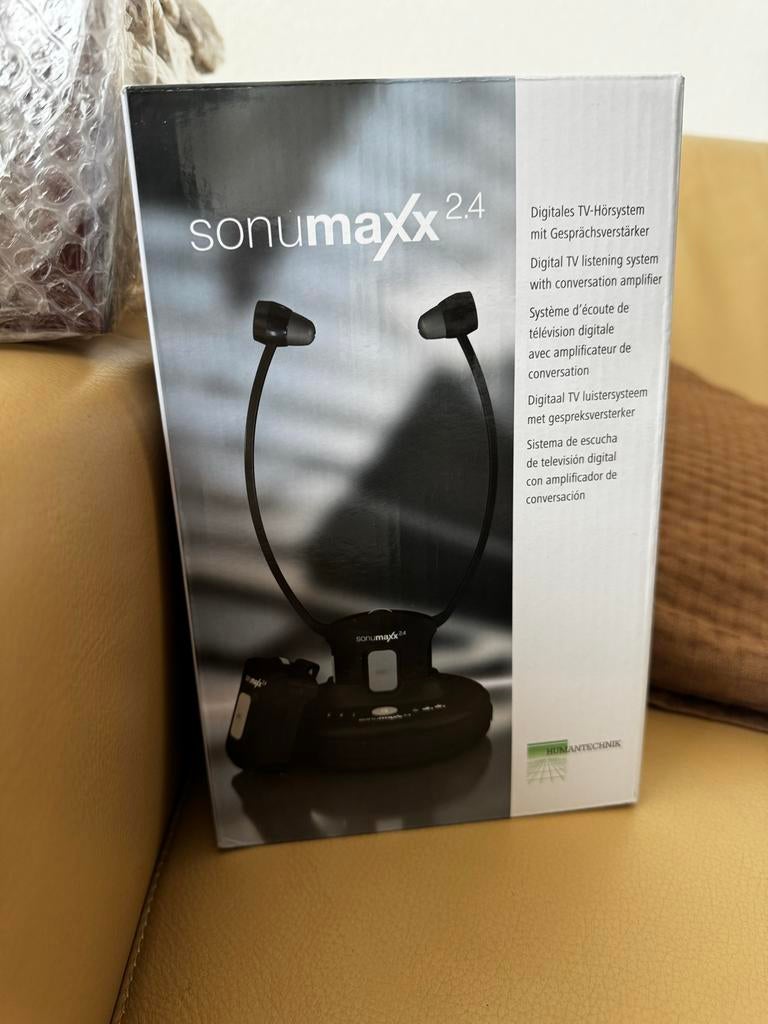 Sonumaxx 2.4 Digitaal TV Luister Systeem, Gebruikt, Over oor (circumaural), Draadloos, Ophalen