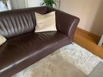 Rolf Benz design bankstel met donkerbruin leder., Huis en Inrichting, Banken | Bankstellen, Ophalen, Design, 150 tot 200 cm, Tweepersoons