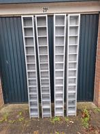 4 licht-/donkergrijze IKEA GNEDBY cd-kasten/boekenkasten, Ophalen, Gebruikt, 150 discs of meer, Hout