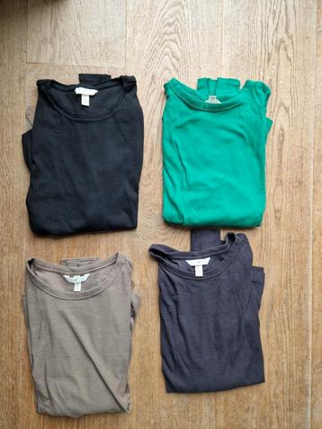 4 geribde longsleeves H&M maat XL beschikbaar voor biedingen