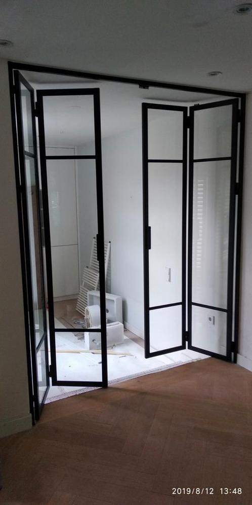 Stalen binnendeuren met glas op maat, Doe-het-zelf en Verbouw, Deuren en Horren, Nieuw, Binnendeur, 200 tot 215 cm, 120 cm of meer