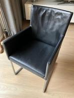 Mooie leren sleestoel van Bert Plantagie., Huis en Inrichting, Stoelen, Ophalen, Gebruikt, Zwart, Leer