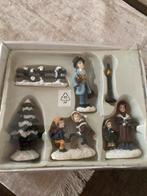 Vintage kerstdorp poppetjes, Diversen, Kerst, Ophalen of Verzenden, Zo goed als nieuw