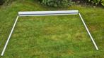 antraciet screen 300cm handbediend, Tuin en Terras, Zonneschermen, 300 cm of meer, Ophalen, Gebruikt