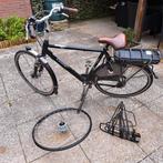 Gazelle omgebouwde elektrische fiets met defecte motor., Fietsen en Brommers, Elektrische fietsen, Minder dan 30 km per accu, Gebruikt