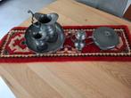 Tinnen set , incl kastloper, Ophalen of Verzenden, Gebruikt