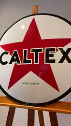 Vintage Caltex Reclamebord, Ophalen, Gebruikt, Reclamebord