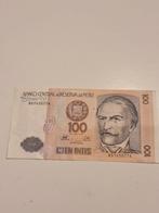 Peru 100 Intis 1987, Postzegels en Munten, Bankbiljetten | Oceanië, Ophalen of Verzenden
