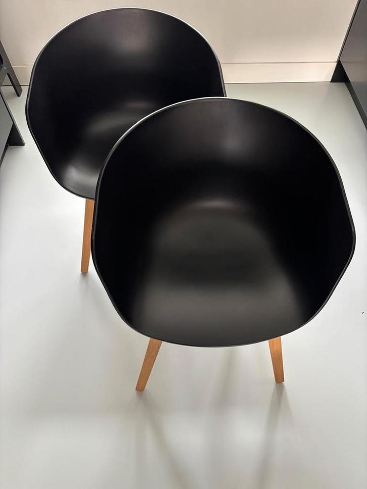 HAY AAC22 Stoelen- set van 2, Huis en Inrichting, Stoelen, Gebruikt, Twee, Zwart, Ophalen