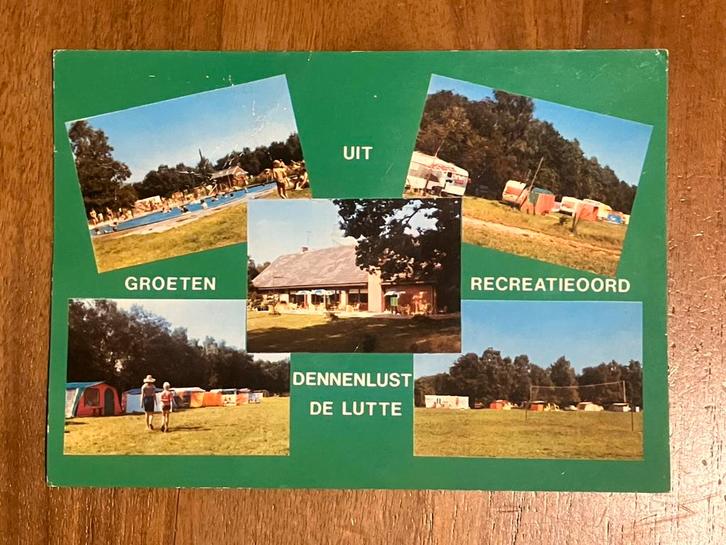 Camping Dennenlust ‘t Lutterzand - De Lutte, Verzamelen, Ansichtkaarten | Nederland, Gelopen, Overijssel, Ophalen of Verzenden