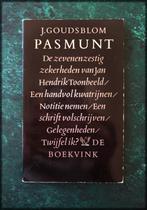 PASMUNT - J Goudsblom - De Boekvink - Aforismen - De zevenen, Eén auteur, Zo goed als nieuw, Verzenden