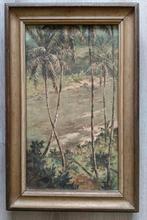 Omar Basalamah (1912-1998) - Riviergezicht Indonesië  1953, Ophalen of Verzenden