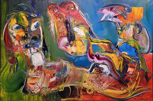 Prachtige schilderijen van Jan te Wierik in Gasselternijveen, Antiek en Kunst, Kunst | Schilderijen | Modern, Ophalen