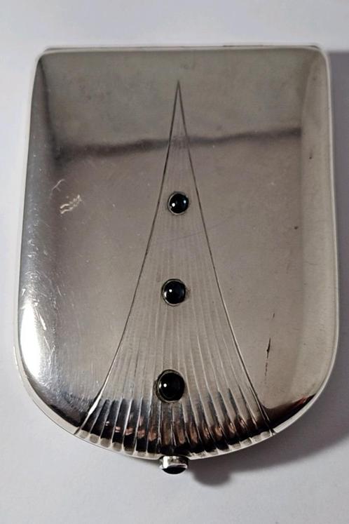 Jugendstil zilveren sigaretten houder TOPSTUK, Antiek en Kunst, Antiek | Goud en Zilver, Zilver, Verzenden