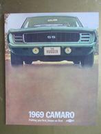 1969 CHEVROLET CAMARO brochure, Engels, Ophalen of Verzenden, Zo goed als nieuw, Chevrolet