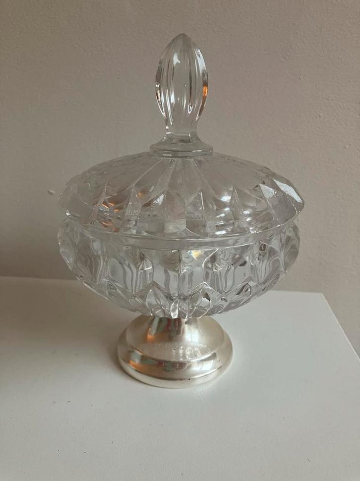 Antieke Kristallen Bonbonschaal Elisabethhütte, Antiek en Kunst, Antiek | Glas en Kristal, Ophalen of Verzenden