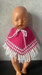 Gehaakte poncho voor baby pop van 43cm, Kinderen en Baby's, Ophalen of Verzenden, Nieuw, Babypop