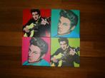 Elvis Presley 4 schilderijtjes Andy Warhol style, Ophalen of Verzenden