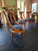 Eetkamerstoelen (4 stuk) van kersenhout, Huis en Inrichting, Stoelen, Ophalen, Hout, Gebruikt, Overige kleuren