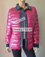 Fuchsia roze Divine jas met denim – L / EU40, Maat 42/44 (L), Nieuw, Ophalen of Verzenden, Roze