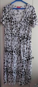 ZGAN zwart witte jurk met overslagrok BA BA LI mt XL, BA BA LI, Zwart, Maat 46/48 (XL) of groter, Ophalen of Verzenden