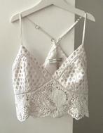 Crochet gehaakte top wit maat S 36 Abercrobie & Fitch, Kleding | Dames, Tops, Wit, Ophalen of Verzenden, Zo goed als nieuw, Maat 36 (S)