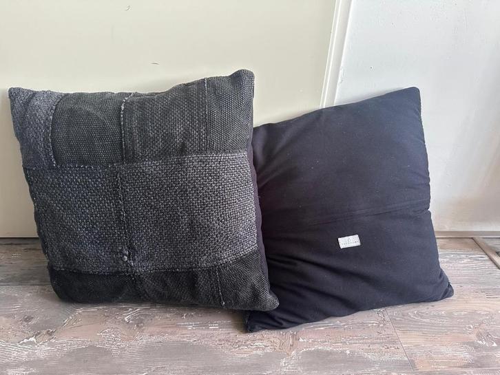 Yayahome sierkussens zwart, Huis en Inrichting, Woonaccessoires | Kussens, Zo goed als nieuw, Zwart, Vierkant, Ophalen of Verzenden