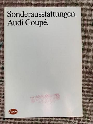 Brochure folder accessoires Audi Coupe 1988 zgan beschikbaar voor biedingen