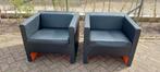 2x fauteuil davos van viccarbe zwart met oranje accent, 75 tot 100 cm, Gebruikt, 75 tot 100 cm, Ophalen