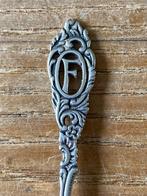 Vintage verzilverde GN Gero 90 theelepel monogram letter F, Antiek en Kunst, Antiek | Bestek, Ophalen of Verzenden